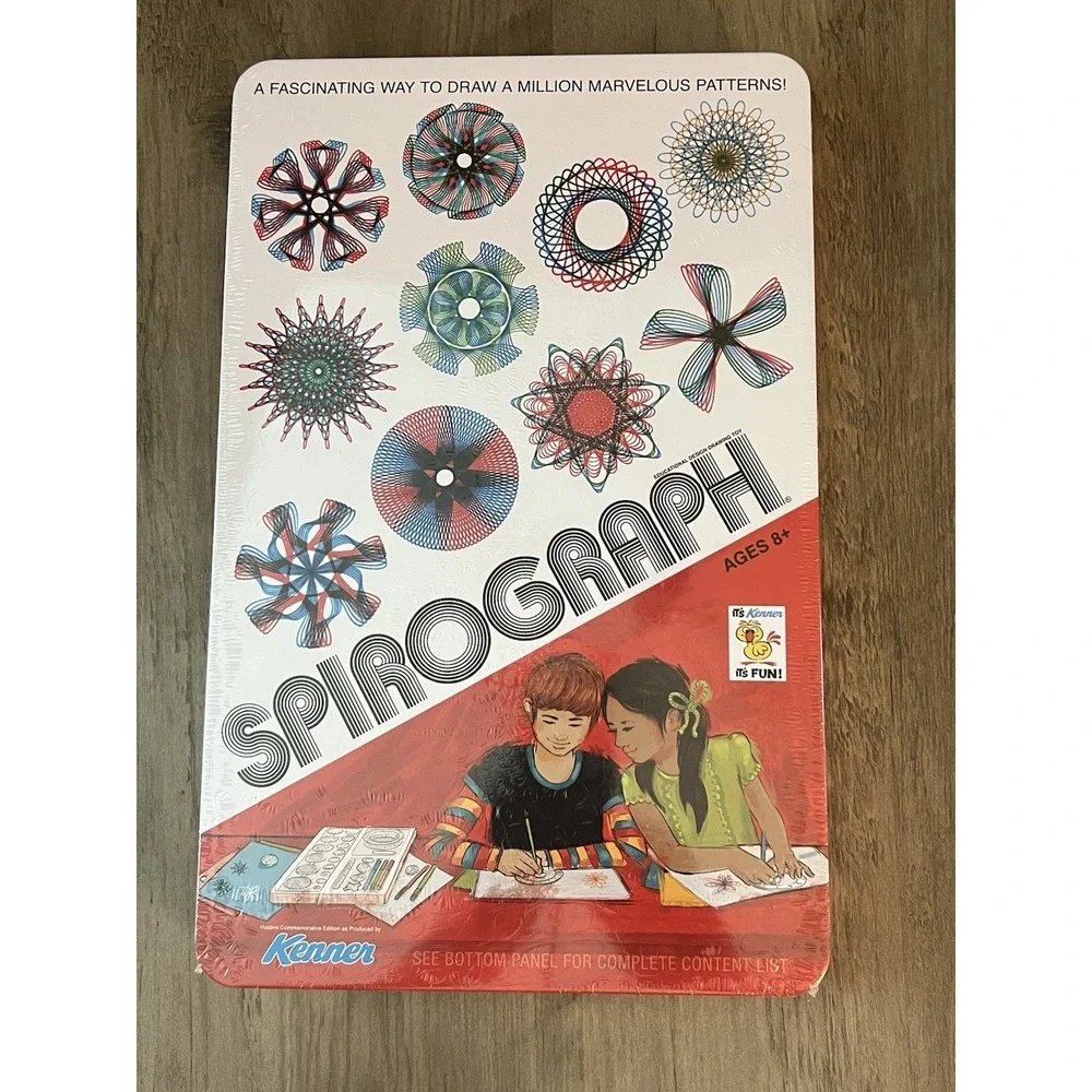 Hasbro Spirograph 2023 Design Set in Metal Storage‎ Box Brand New!